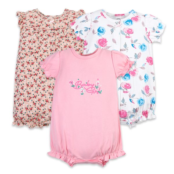 Cotton Baby Bubble Rompers